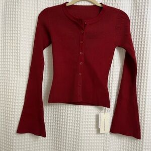 Commense bell sleeve cardigan NWT